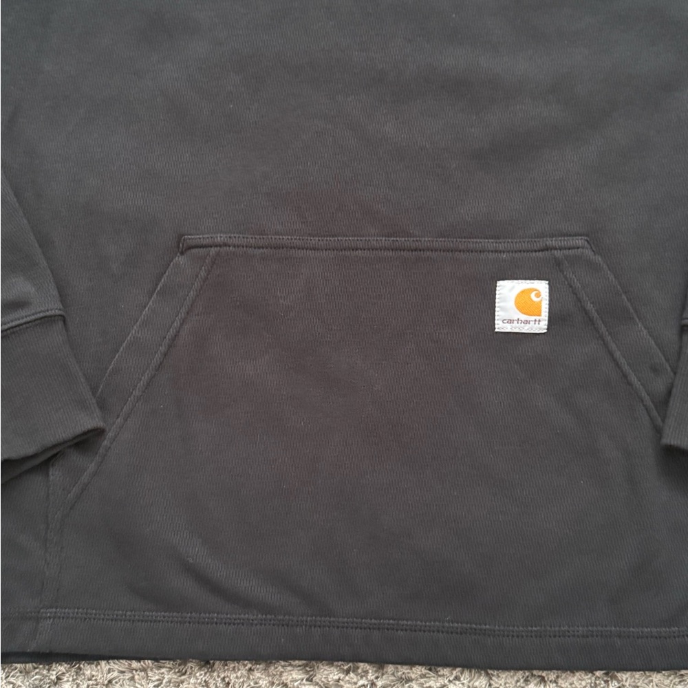 Carhartt Men’s 1/4 Zip Black Pullover Sweater - Size M - Picture 3 of 10